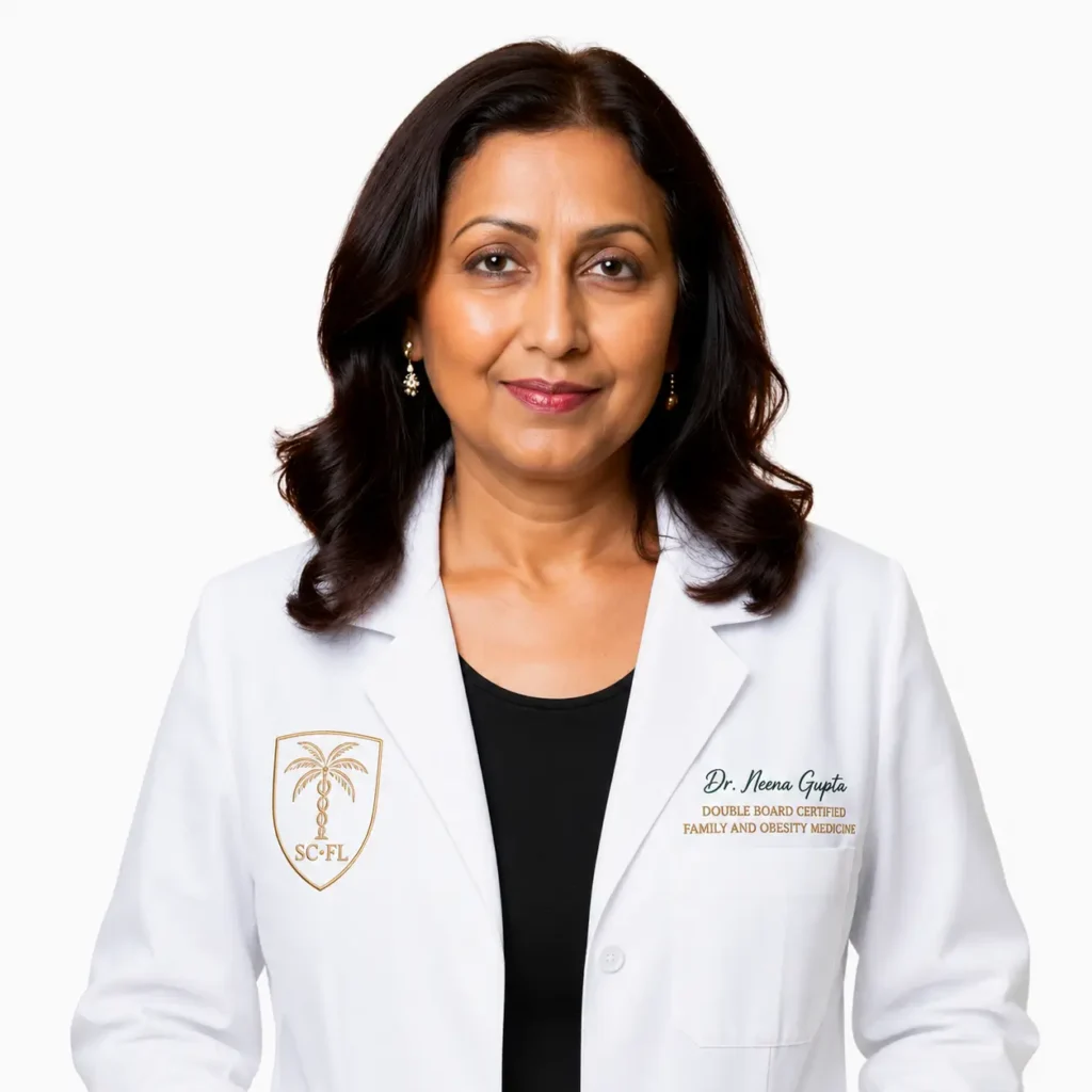 Professional headshot of Dr. Neena Gupta, family and obesity medicine specialist