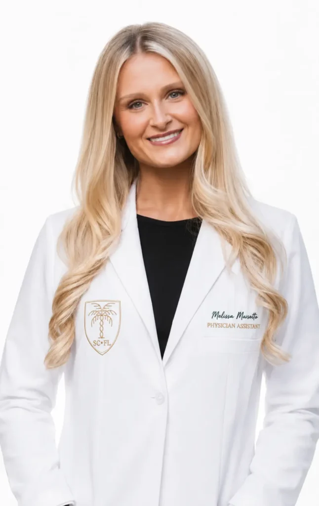 Professional portrait of Melissa Masotto, physician assistant at Skin Center of Florida